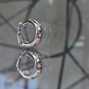 Elegant Silver Hoop Earrings